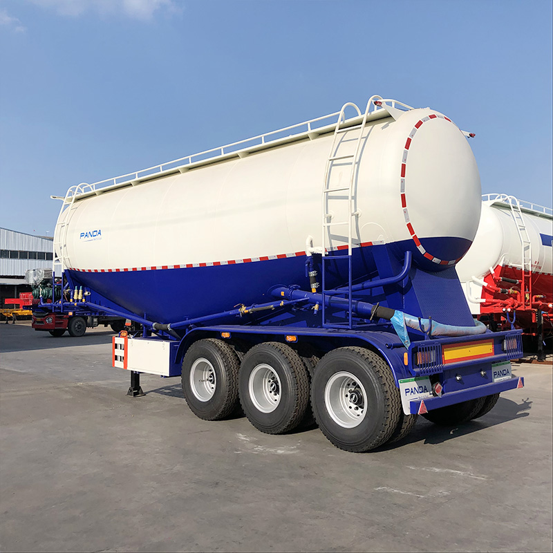 50 ton 40 m3 three axle cement tanker trailer Panda Mech 50 ton three axle cement tanker product view