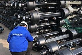 Panda Mech axle component inspection during quality assurance