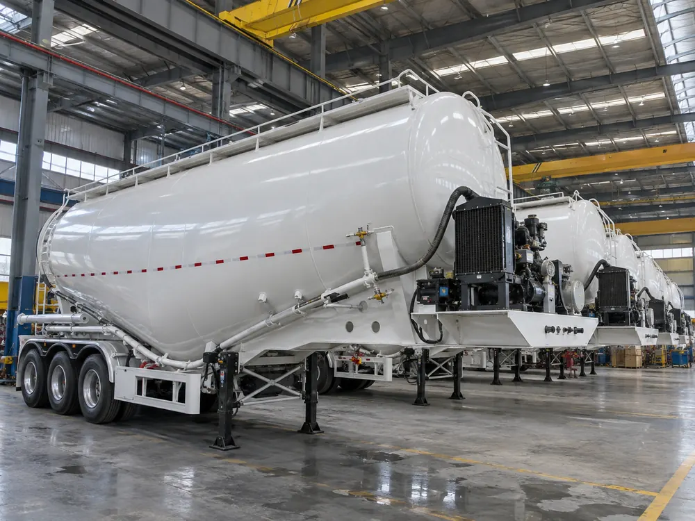 Panda Mech cement tanker manufacturing in factory