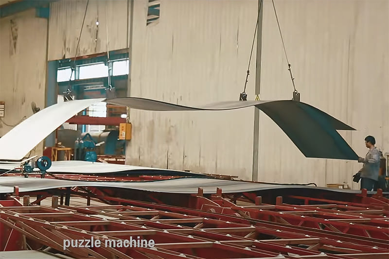 cement_trailer_factory6 Steel cutting and tank plate preparation for a cement tanker