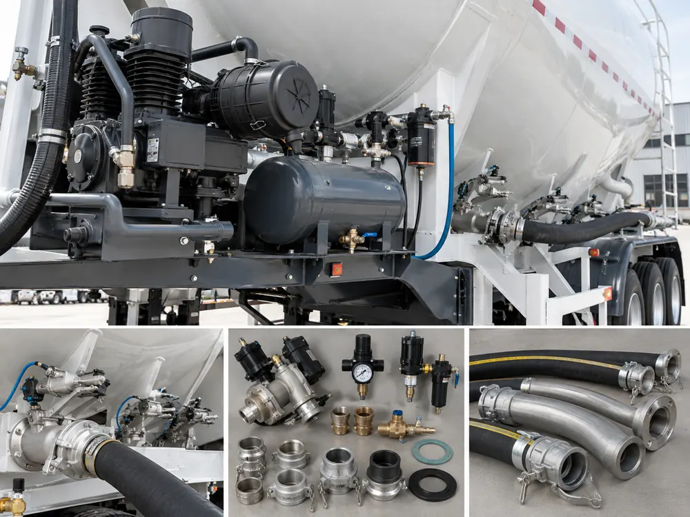 Panda Mech cement tanker pneumatic parts and compressor components