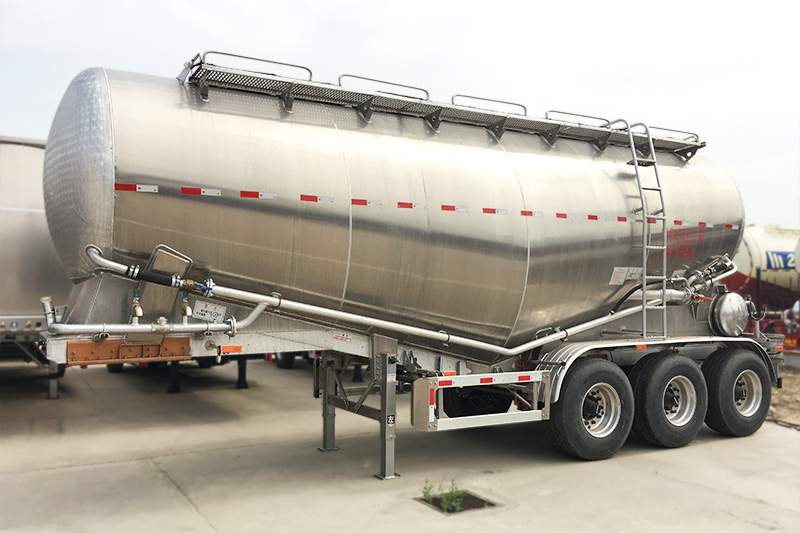 Panda Mech aluminum cement trailer tank shell chassis and running gear